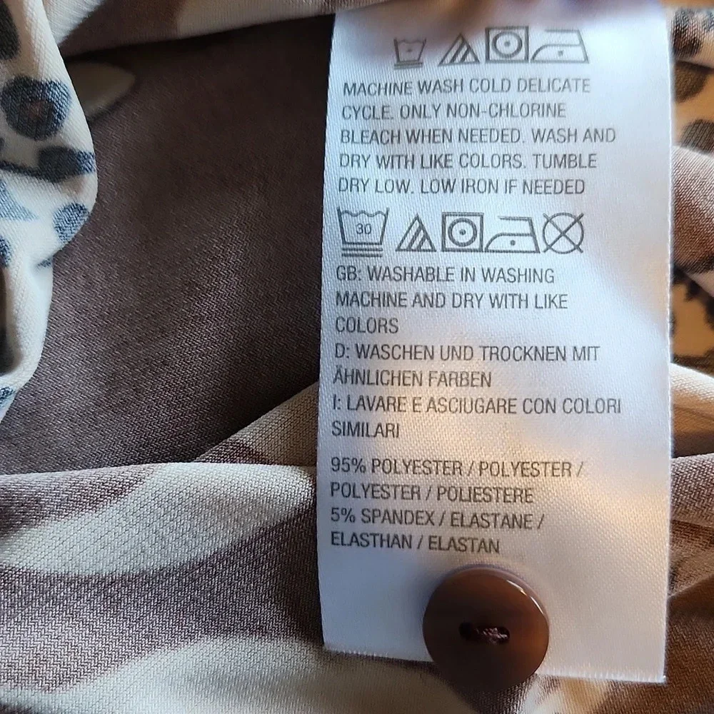 Breezies Brown Cheetah Print Dress - Picture 11 of 11